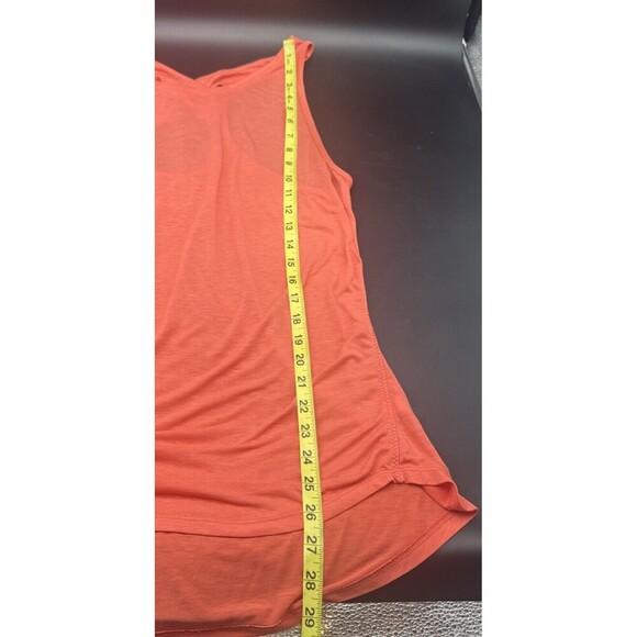Athleta Yogini Racerback CORAL Tank Top Active Gym Work Out Stretch Flowy Sz M - Picture 9 of 9